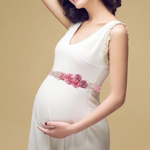 حزام وشاح الزهور للسيدات من KADBLE، لفستان زفاف العروس/حفلة استقبال الطفل in Kuwait