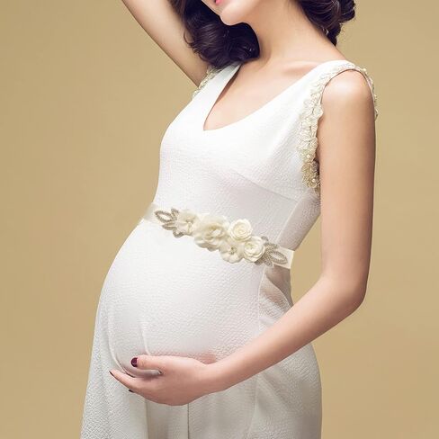 حزام وشاح الزهور للسيدات من KADBLE، لفستان زفاف العروس/حفلة استقبال الطفل in Kuwait