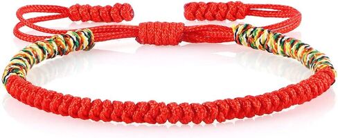 COLORFUL BLING Hand-Knitted Lucky String Bracelet Adjustable Tibetan Buddhist Prayer Yoga Mala Bracelets Kabbalah Protection Couple Jewelry in Saudi Arabia
