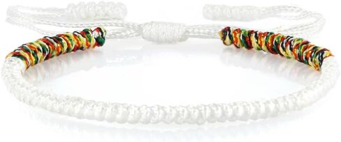 COLORFUL BLING Hand-Knitted Lucky String Bracelet Adjustable Tibetan Buddhist Prayer Yoga Mala Bracelets Kabbalah Protection Couple Jewelry in Saudi Arabia