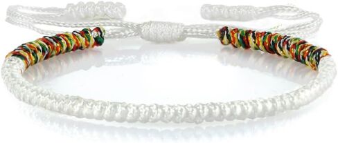 COLORFUL BLING Hand-Knitted Lucky String Bracelet Adjustable Tibetan Buddhist Prayer Yoga Mala Bracelets Kabbalah Protection Couple Jewelry in Saudi Arabia