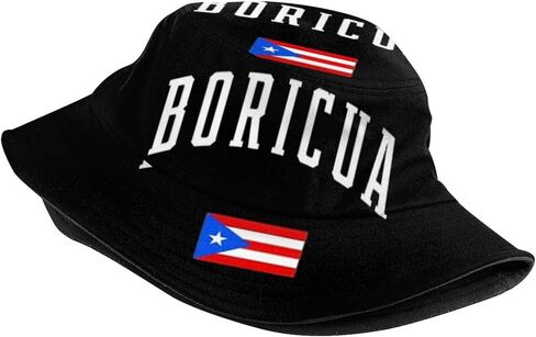 Puerto Rico Bucket Hat Cute Fisherman Hat Pr Flag Bucket Hats Sun Hat for Fishing Hiking Camping in Saudi Arabia