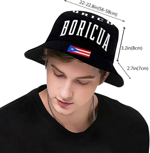 Puerto Rico Bucket Hat Cute Fisherman Hat Pr Flag Bucket Hats Sun Hat for Fishing Hiking Camping in Saudi Arabia