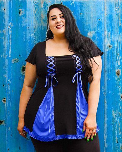 Dare to Wear Gemini Princess S/S Corset Top: Victorian Gothic Women's Babydoll Chemise for Everyday Halloween Cosplay in Saudi Arabia