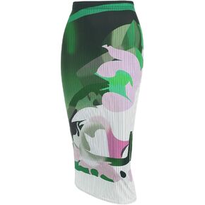 ZAFUL المرأة عارضة الجانب الشق ميدي التنانير مثير Bodycon Ruched مرونة عالية الخصر قلم رصاص تنورة