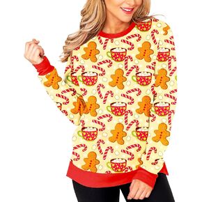 Deerose Women Valentine's Day Sweatshirts Mardi Gras Long Sleeve Print Shirts