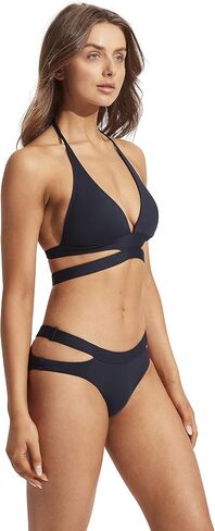Seafolly Women's Split Band Halter Bikini Top Swimsuit in Saudi Arabia