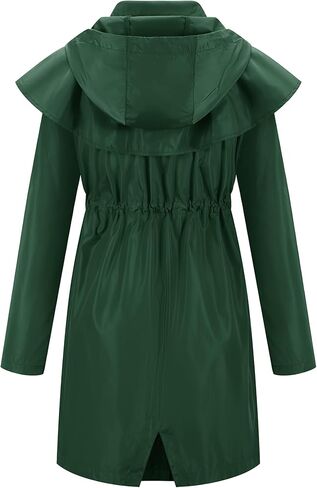 سترات المطر الطويلة للنساء من Avoogue مقاومة للماء وخفيفة الوزن وغطاء للرأس وقابلة للتعبئة ومعاطف مطر قابلة للفصل in Kuwait