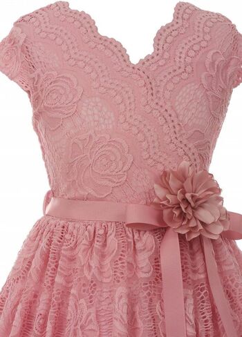 فستان iGirlDress للفتيات الصغيرات بتصميم زهور من الدانتيل لعيد الفصح/الربيع، مقاسات 2-16 in Saudi Arabia