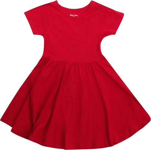 Just Love Girls Twirl Dress Girls Short Sleeve Twirly Skater Dress Tie Dye in Saudi Arabia