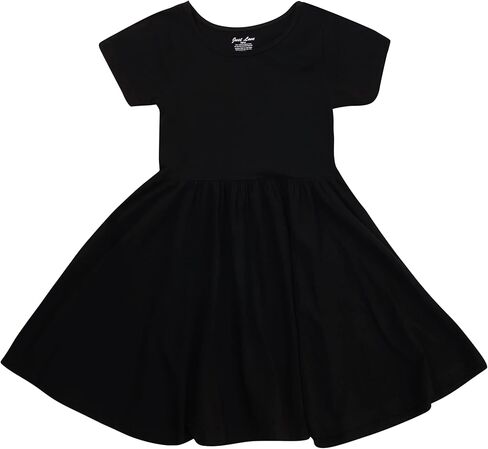 Just Love Girls Twirl Dress Girls Short Sleeve Twirly Skater Dress Tie Dye in Saudi Arabia