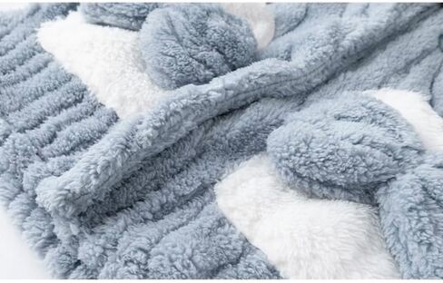 طقم بيجامات نسائي منفوش دافئ من الصوف المرجاني ملابس نوم كاواي فضفاضة من القطيفة ملابس نوم غامضة لطيفة ملابس تنحيف لفصل الشتاء in Kuwait