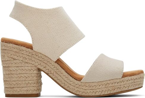 TOMS Women's Majorca Platform Sandal, Textile Upper in Saudi Arabia