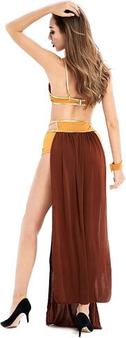 HMLFTIE Women Costume Cosplay Princess Slave Leia Sexy Halloween Lingerie Set Dress Uniform in Saudi Arabia