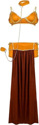 HMLFTIE Women Costume Cosplay Princess Slave Leia Sexy Halloween Lingerie Set Dress Uniform in Saudi Arabia