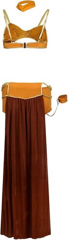 HMLFTIE Women Costume Cosplay Princess Slave Leia Sexy Halloween Lingerie Set Dress Uniform in Saudi Arabia