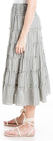 Max Studio womens Tiered Maxi Skirt Skirt in Kuwait