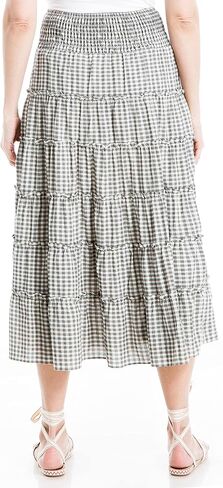 Max Studio womens Tiered Maxi Skirt Skirt in Kuwait