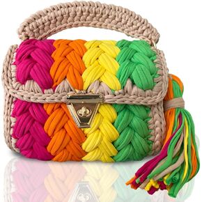 CHQEL Evening Clutch Bag for Women, Handmade Crochet Wedding Party Purse, Small Flap Formal Crossbody Handbag Evening Clutch in Saudi Arabia