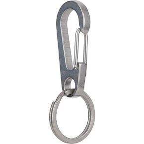 SanThee Titanium Ti Carabiner Key Ring Kit, Mini Quick Release Heavy Duty Hooks Keychain Clip for Men Women, Comes with Metal Gifts Case in Kuwait