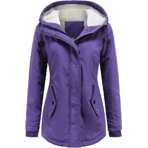 MODFUL Women's Warm Winter Coat Thicken Fleece Lined Parka Plus Size Jacket With Hood in Saudi Arabia