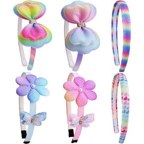 AlamnoFu Girls Glitter عصابات رأس لامعة لامعة للأطفال، عصابة شعر حلوة، عصابة رأس مضادة للانزلاق هدية للحفيدة... in Kuwait