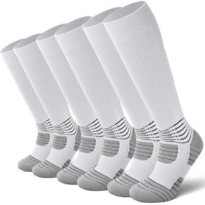 جوارب IRAMY الضاغطة لكرة القدم، دعم ضغط الكاحل، Coolmax فتل مضادة للانزلاق لكرة القدم البيسبول البيسبول 1/2/3 حزم in Kuwait