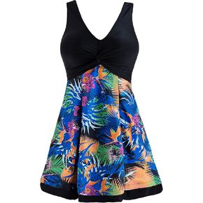 ثوب سباحة نسائي من Wantdo مقاس كبير لباس سباحة متواضع من قطعة واحدة على شكل طاووس عتيق in Kuwait