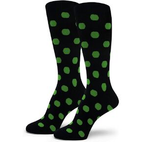 Spotlight Hosiery Elite Quality Men's Groomsmen Gift Polka Dots Dress Socks