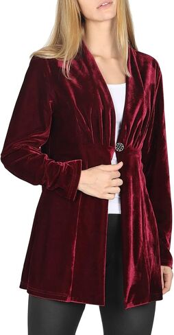 سترات مكتب Yukiwi نسائية كاجوال بأكمام طويلة مخملية in Kuwait