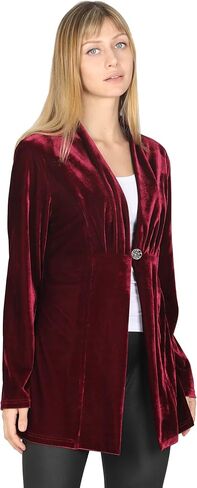 سترات مكتب Yukiwi نسائية كاجوال بأكمام طويلة مخملية in Kuwait