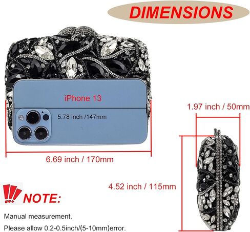 Colorful Crystal Clutch Box Handbag Women Sparkling Evening Bags for Wedding Party Prom Purse in Saudi Arabia