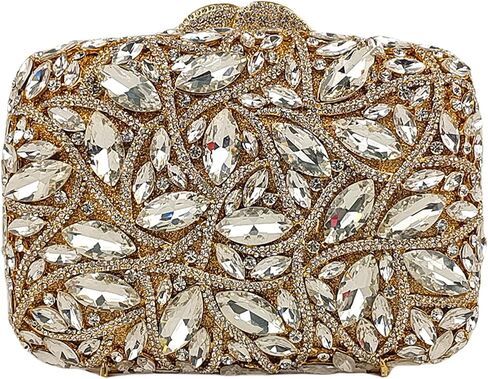 Colorful Crystal Clutch Box Handbag Women Sparkling Evening Bags for Wedding Party Prom Purse in Saudi Arabia