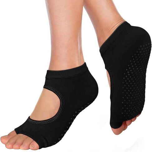 Habselikob Grip Socks Pilates Socks Women Yoga Socks With Grips Non Slip Socks For Pilates Yoga Ballet Dance Barre Toe Socks in Saudi Arabia