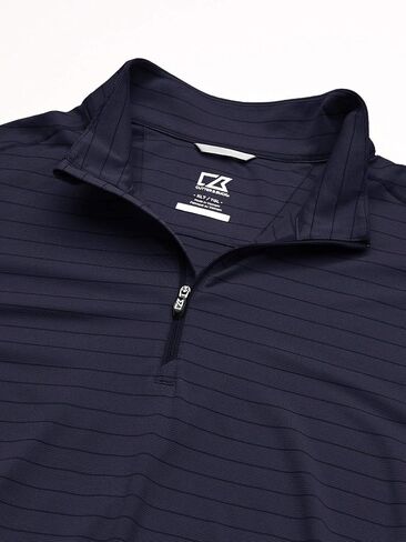 Cutter & Buck mens Moisture Wicking DryTec UPF Holman Stripe Half Zip Pullover Pullover Sweater in Saudi Arabia