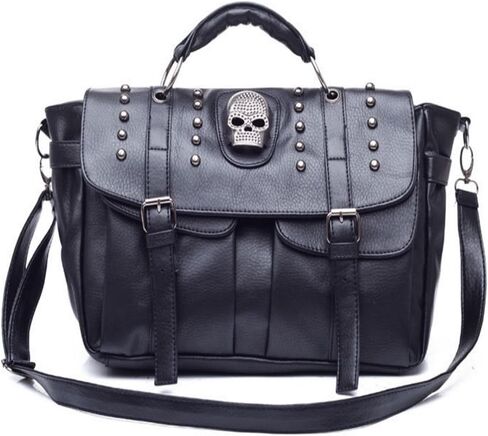 Fivelove Women Top Handle Shoulder Bag Personality Rivet Satchel Tote Middle Size Handbag Purse Bag in Saudi Arabia
