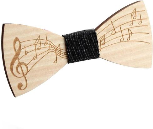 Huliyhus Wooden Mens Bow Tie Natural Wood Handcrafted Bowties Necktie Adjustable Bowties for Tuxedo Wedding Party in Saudi Arabia