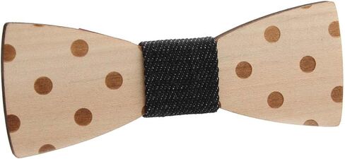 Huliyhus Wooden Mens Bow Tie Natural Wood Handcrafted Bowties Necktie Adjustable Bowties for Tuxedo Wedding Party in Saudi Arabia