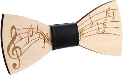 Huliyhus Wooden Mens Bow Tie Natural Wood Handcrafted Bowties Necktie Adjustable Bowties for Tuxedo Wedding Party in Saudi Arabia