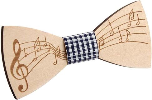 Huliyhus Wooden Mens Bow Tie Natural Wood Handcrafted Bowties Necktie Adjustable Bowties for Tuxedo Wedding Party in Saudi Arabia