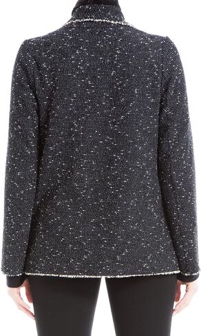 Max Studio Women's Tweed Drape Jacket with Pockets in Saudi Arabia