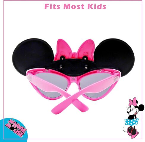 نظارات شمسية لشخصية ديزني ماوس من Sun-Staches، أزياء فورية، هدايا للحفلات، UV400، مقاس واحد، Heart Minnie in Kuwait