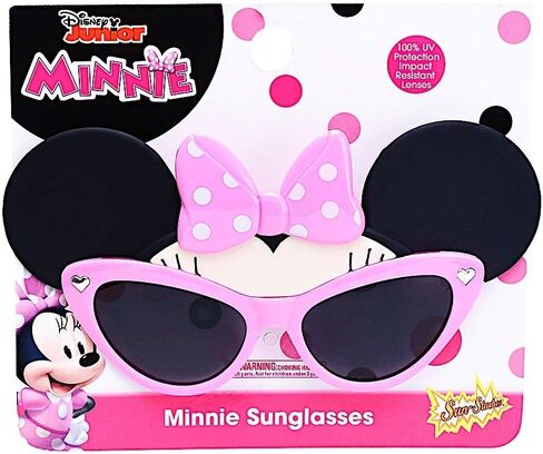 نظارات شمسية لشخصية ديزني ماوس من Sun-Staches، أزياء فورية، هدايا للحفلات، UV400، مقاس واحد، Heart Minnie in Kuwait
