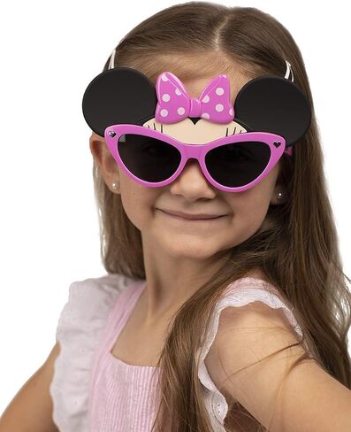 نظارات شمسية لشخصية ديزني ماوس من Sun-Staches، أزياء فورية، هدايا للحفلات، UV400، مقاس واحد، Heart Minnie in Kuwait