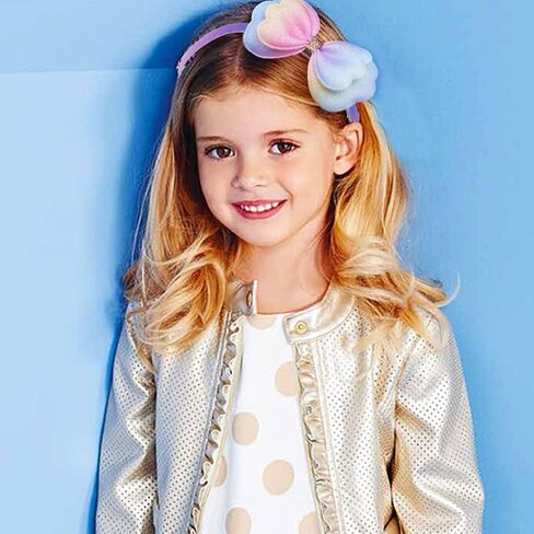 AlamnoFu Girls Glitter عصابات رأس لامعة لامعة للأطفال، عصابة شعر حلوة، عصابة رأس مضادة للانزلاق هدية للحفيدة... in Saudi Arabia