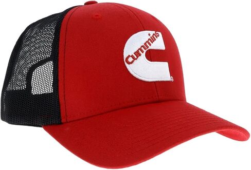 قبعة سائق الشاحنة Cummins للرجال والنساء، قبعة بيسبول شبكية خلفية، قبعة Snapback لسائقي الشاحنات، قبعة كرة بتقنية الديزل in Saudi Arabia