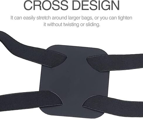 احزمة الامتعة، بنجي لحقيبة الامتعة، حزام شنطة سفر عالي المرونة بدون استخدام اليدين، حزام امتعة قابل للتعديل وحزام مرن للحقائب (اسود) in Kuwait