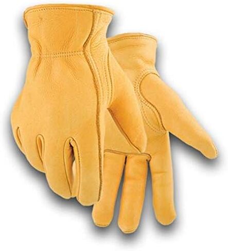 Golden Stag Insulated Work Gloves- 855 Heavy Duty Economy Lined Elkskin Winter Glove, Thinsulate Guantes para el Frio in Kuwait