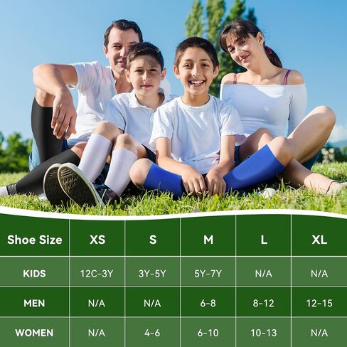 IRAMY Compressive Soccer Socks Ankle Compression Support Coolmax Wicking Anti-Slip Football Baseball Softball 1/2/3 Packs in Saudi Arabia