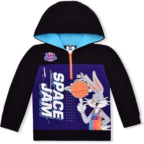 وارنر بروس. هودي لوني تونز باغز باني بويز بنصف سحاب للأطفال الصغار والصغار - أسود in Kuwait